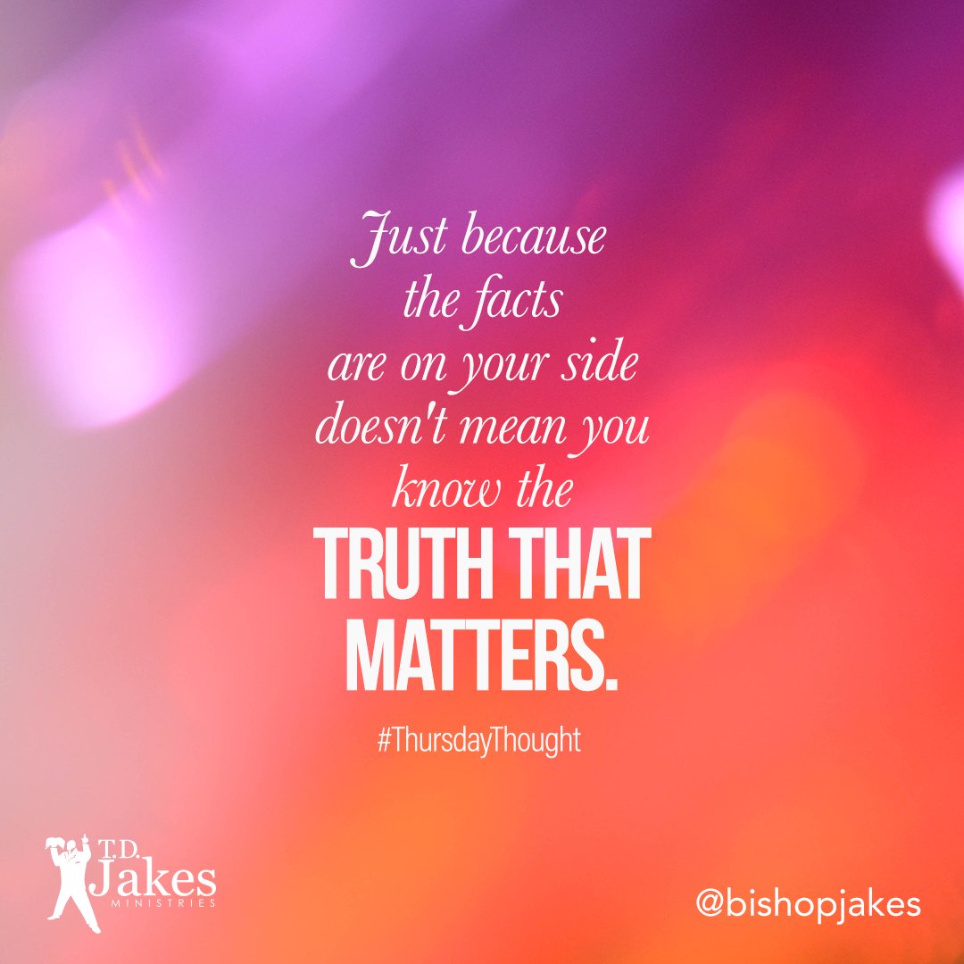 Do you know the #Truth that matters? #JoyTrain #Joy #InnerPeace #Wisdom RT @BishopJakes