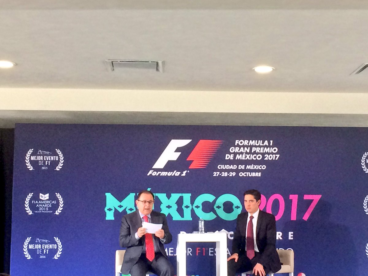 EN_CARRERA's tweet photo. Ya estamos en la conferencia de prensa del Gran Premio de México 2017 en el @autodromohr. https://t.co/7y2OmA6IsS