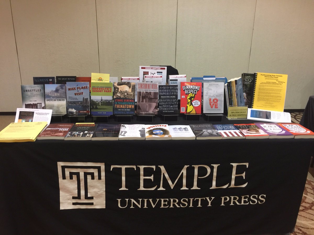 TempleUnivPress's tweet photo. .@TempleUnivPress @ #ESS2016 meeting, in Phila. @Soc_Forum
Visit us @ Booth #5 in Liberty A on the Ballroom level. @timr100
@besencassino https://t.co/I0IkrxQy9g