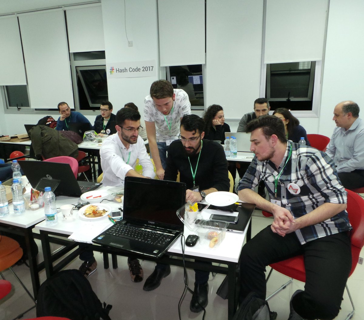 girneamerican's tweet image. We are still at campus with our teams on #hashcode2017 challenge. #girneamerican #google #kyrenia #cyprus