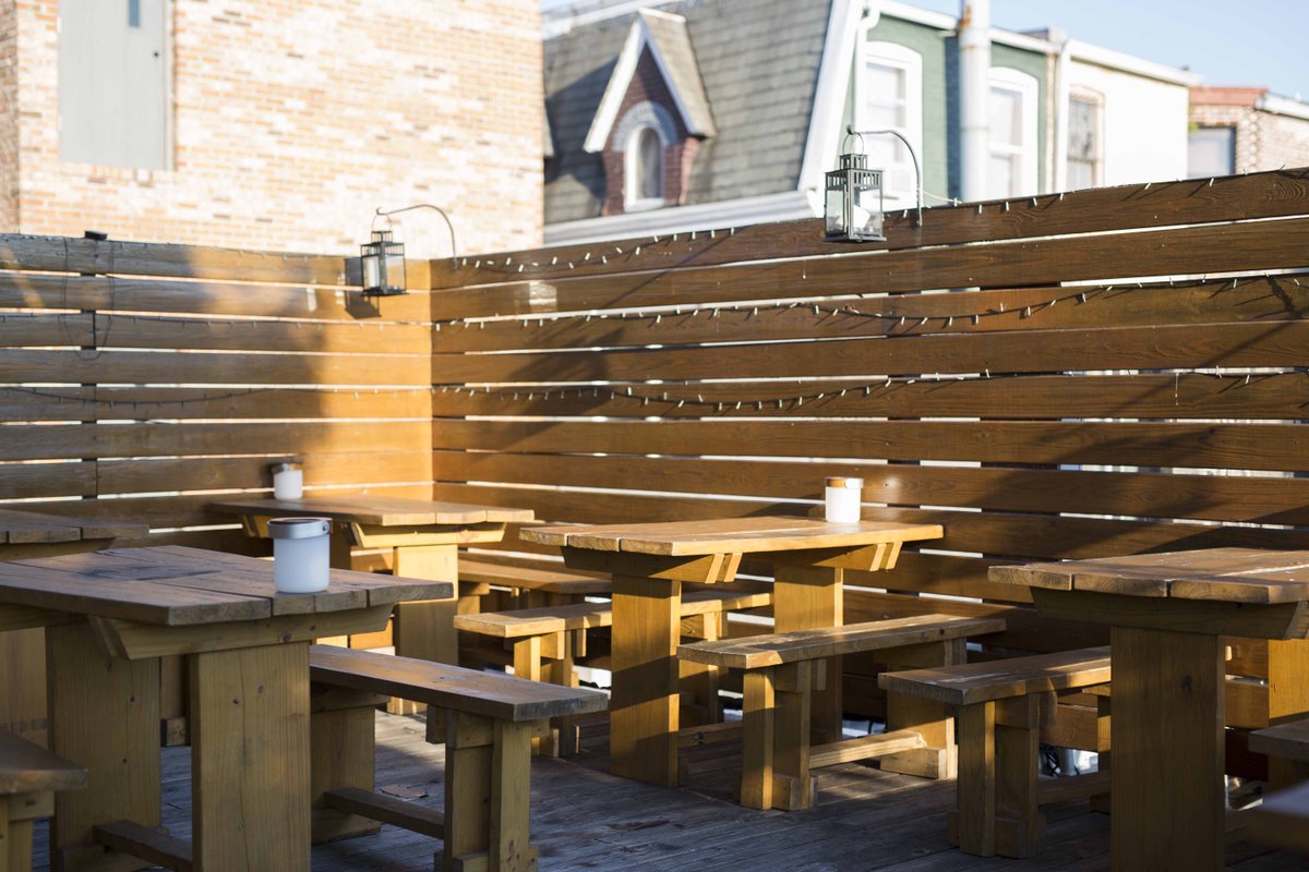 SmithCommonsDC's tweet photo. Join us for #Smithhour (430p-7p) and hang out on our deck! #Smithcommons #beautiful #Sunny #vitaminD #Hstreet #CapitolHill #Trinidad https://t.co/efB4h74nLk
