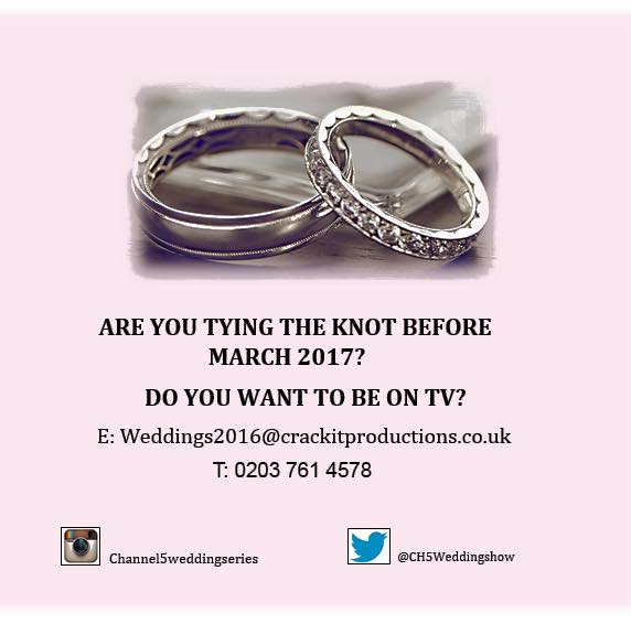 CH5WeddingShow's tweet photo. @royallimos CAN U RT? LOOKING FOR OUR FINAL #COUPLE FOR NEW CH5* #WEDDING SERIES! ARE YOU GETTING #MARRIED IN THE NEXT 2WEEKS? CALL US! https://t.co/GcLTQ15ivw