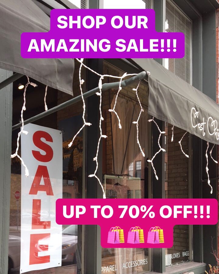 cestchicmpls's tweet photo. Hurry to #cestchicmpls! Shop up to 70% off #eurofashion though March 1! #northlooplove #wintersale #mnfashion #shopmpls #mplsboutique #mpls https://t.co/V97nCchVpy