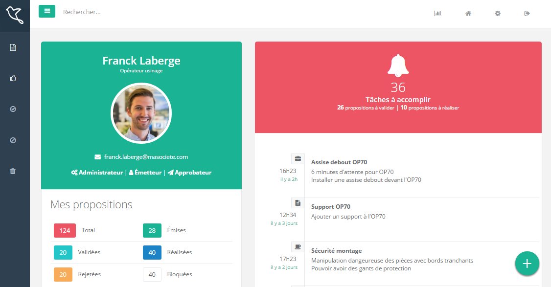 Découvrez la nouvelle solution de Proposition d'Amélioration de Kostango : lean.kostango.com #ameliorationcontinue #industriedufutur