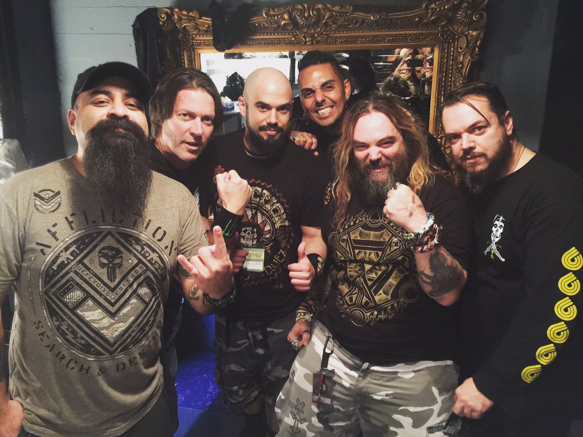Jose "Metal Ambassador" Mangin (@josemangin) on Twitter photo #tbt to Tuesday NYC w Metal lords Max & Iggor Cavalera #ReturnToRoots tour <a href="/GramercyTheatre/">Gramercy Theatre</a> <a href="/realdonjamieson/">Don Jamieson</a> <a href="/RizzoMarc/">Marc Rizzo</a> <a href="/TonyCampos666/">TonyCampos</a> #tbt to Tuesday NYC w Metal lords Max & Iggor Cavalera #ReturnToRoots tour <a href="/GramercyTheatre/">Gramercy Theatre</a> <a href="/realdonjamieson/">Don Jamieson</a> <a href="/RizzoMarc/">Marc Rizzo</a> <a href="/TonyCampos666/">TonyCampos</a>