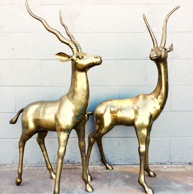 _CovetApp's tweet photo. Think these two (very regal) brass horned antelopes should find a spot in your home? Us too: https://t.co/nwOG8C3p1D https://t.co/y00j5RTkqj