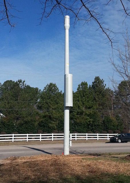 GrowthPartnerUS's tweet image. Another ePole installation for city-friendly small cell coverage in North Carolina