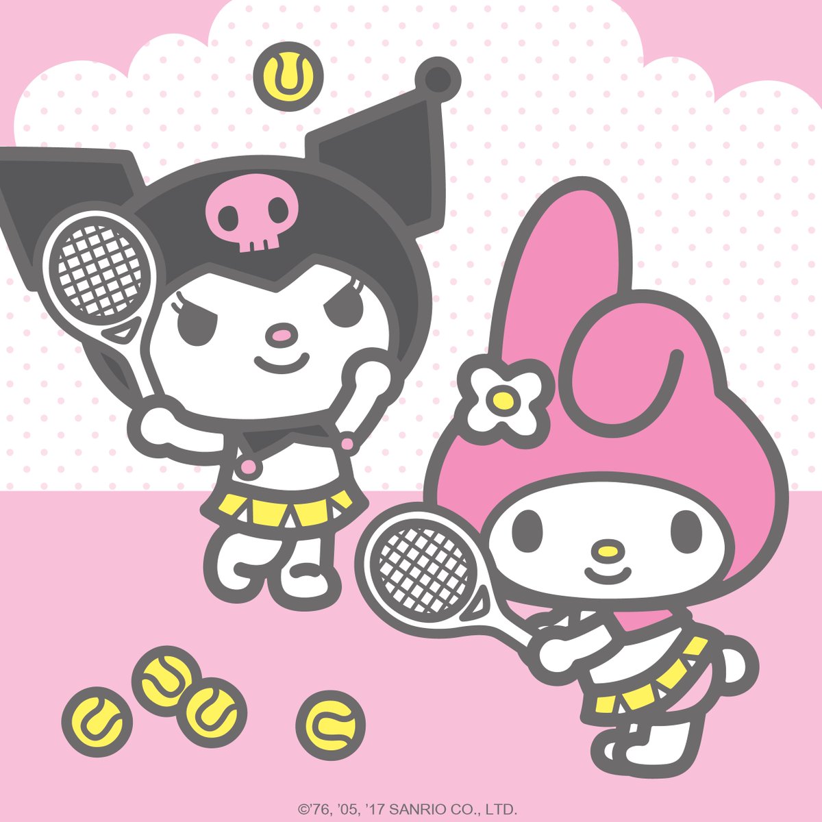 Sanrio On Twitter Kuromi And Mymelody Are Looking Super Sporty And 