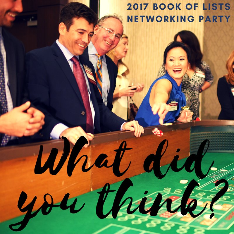 Turnout at the Book of Lists party was fantastic! Give us your feedback here: surveymonkey.com/r/Q2Q3H6N #HBJBOL