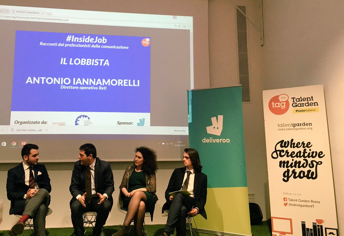 "Cosa fa il lobbista? Collega l'interesse particolare nell'interesse generale" <a href="/AIannamorelli/">Antonio Iannamorelli</a> #lobby