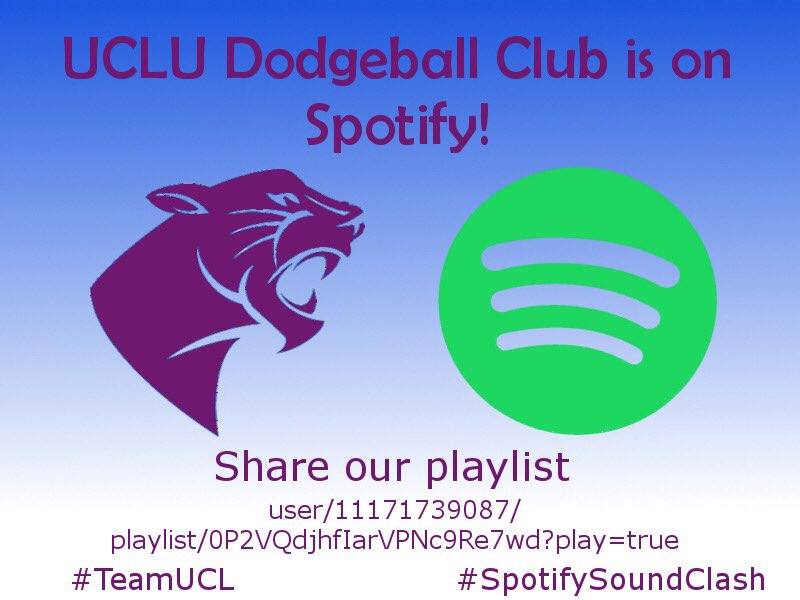 We're part of the #SpotifySoundClash! Give our ear-pleasing tunes a share and a  follow!

play.spotify.com/user/111717390…