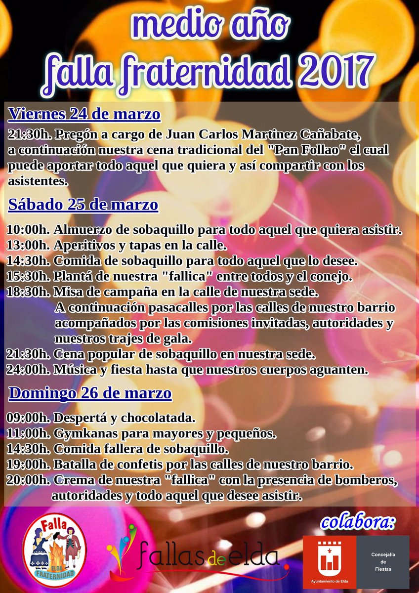 programación de nuestro medio año #doceañosdetradición