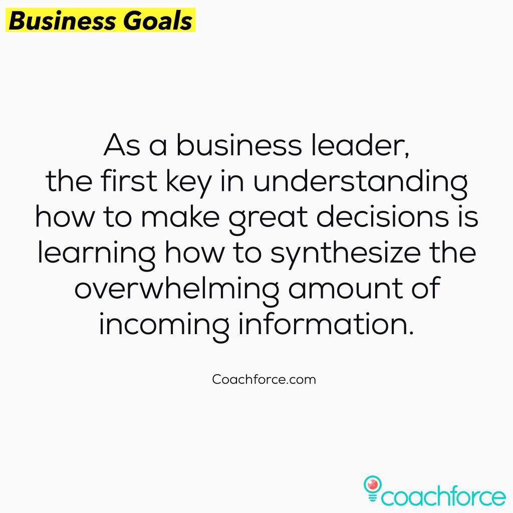 coachforce_com's tweet image. Decision making is a key skill in the workplace, and is particularly important if you want to be an effective leader.