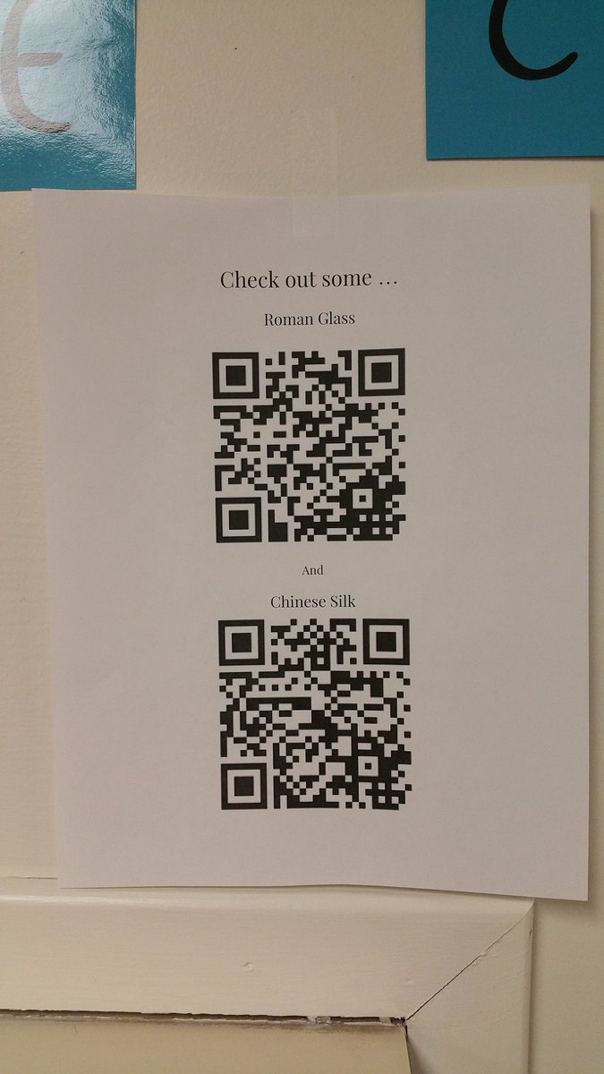 I use QR codes during rotations to integrate technology and share content-appropriate resources with students <a href="/tinacaniford/">Tina Caniford</a> #wcpsnt