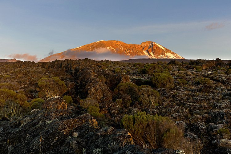 Sunset on Kilimanjaro. What a view!
