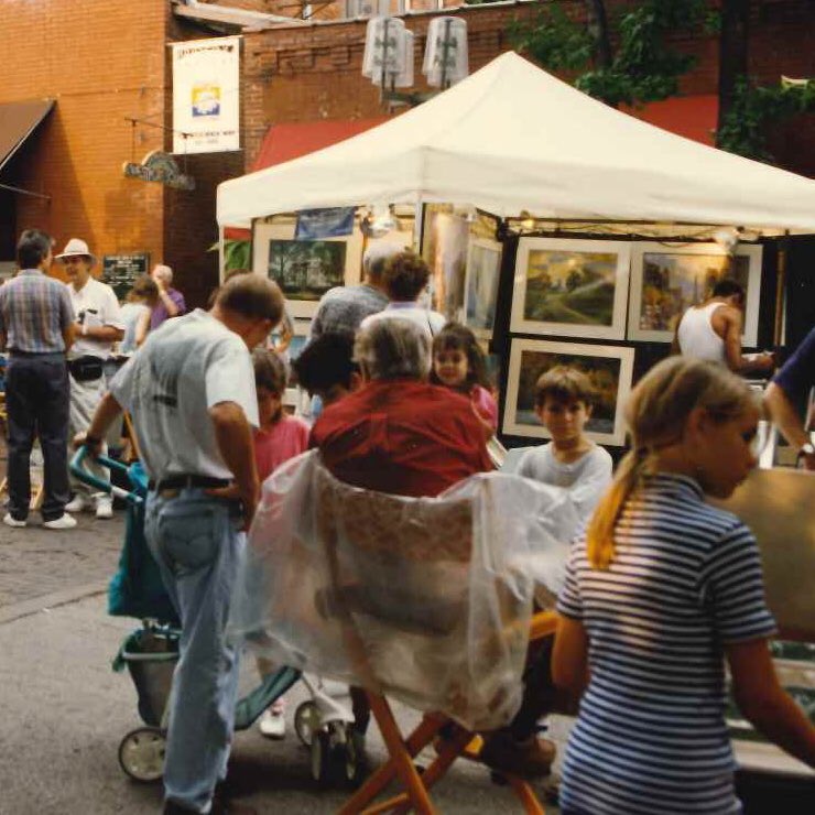 Here's a few photos from the 17th annual Art Westport in 1996! #ThrowbackThursday #tbt #westportkc