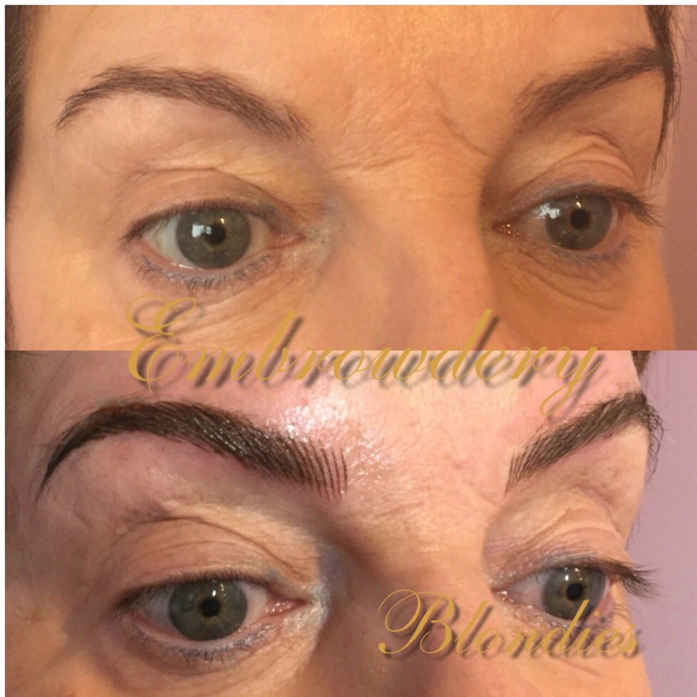 Blondies06's tweet photo. #EmBROWdery by @Traytruffles ๐ #semipermanentbrows #micropigmentation #browexpert #blondieshairandbeauty #rosslare https://t.co/pyeoozlXK0