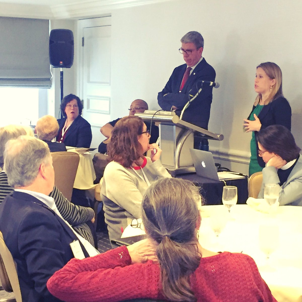 EpisChFdtn's tweet photo. Donald Romanik, President of ECF and Elisabeth Kinkaid, ECF Fellow are at #ceep2017 sharing ideas on “Faith, Morality and the Rule of Law” https://t.co/Dp5Kl1HAOF