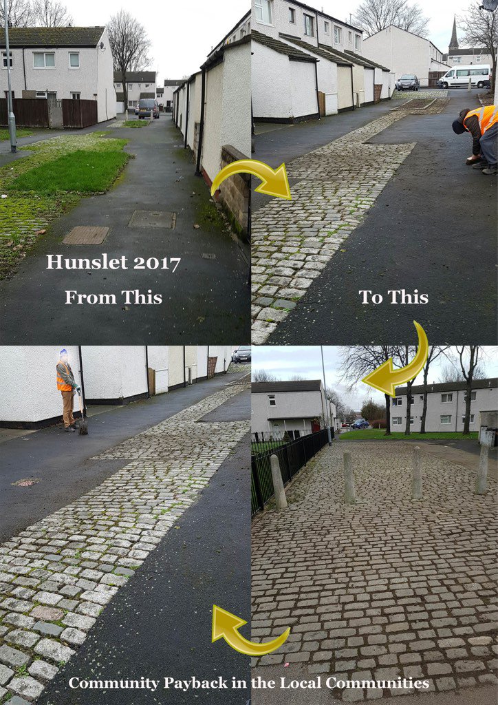 WYorksProbation's tweet image. Leeds Community Payback have been hard at work again giving Hunslet an early Spring clean.
