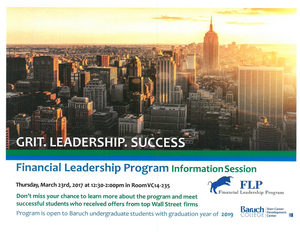 BaruchStarr's tweet photo. Launch your #Finance career with us #BaruchFLP #BaruchAtWork https://t.co/D2uELHSqKO