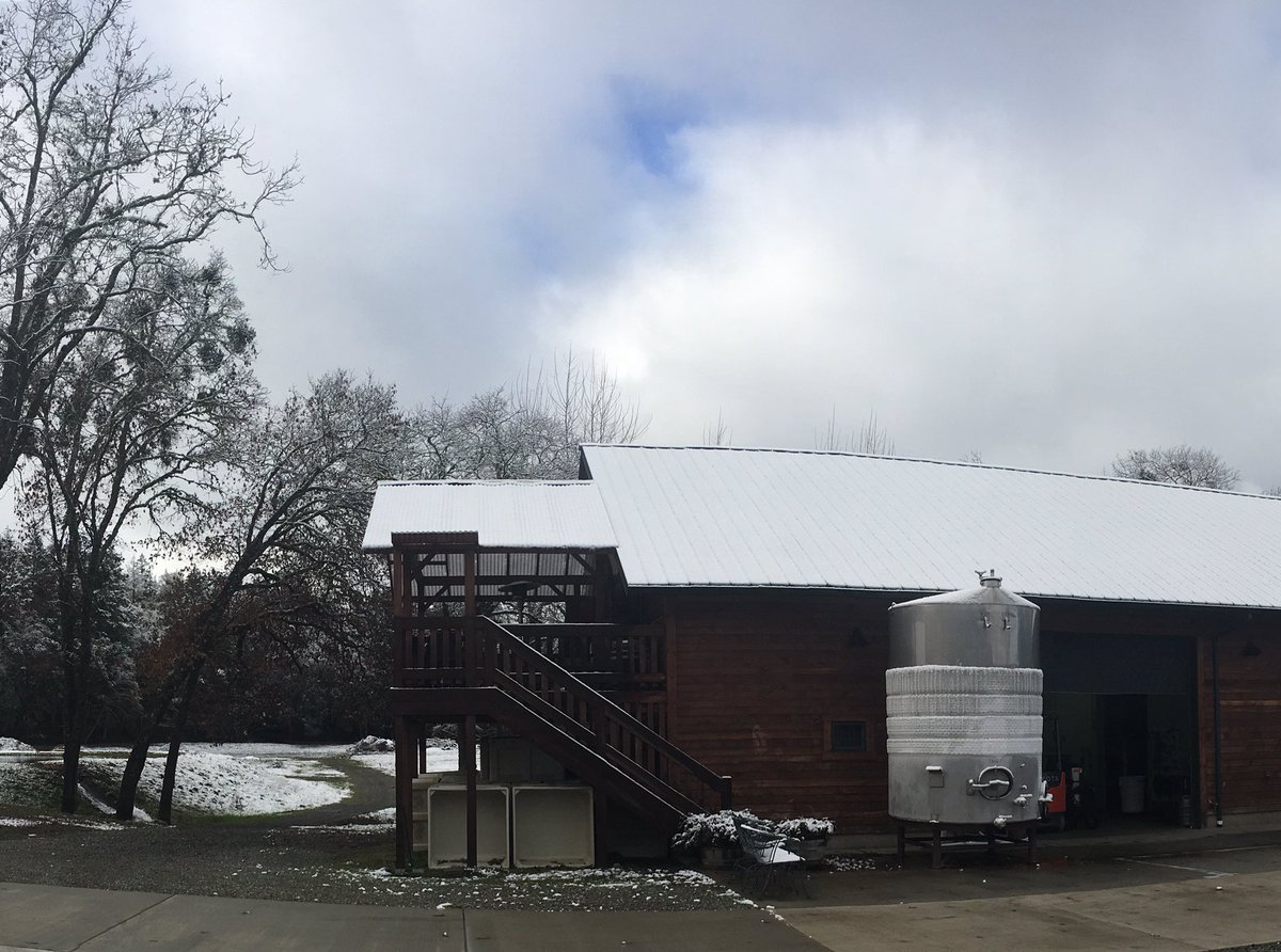 Charlsielane84's tweet image. Just a little #coldstabilization action at @CowhornWine today. #organic and #biodynamic wine making. #2016Spiral36