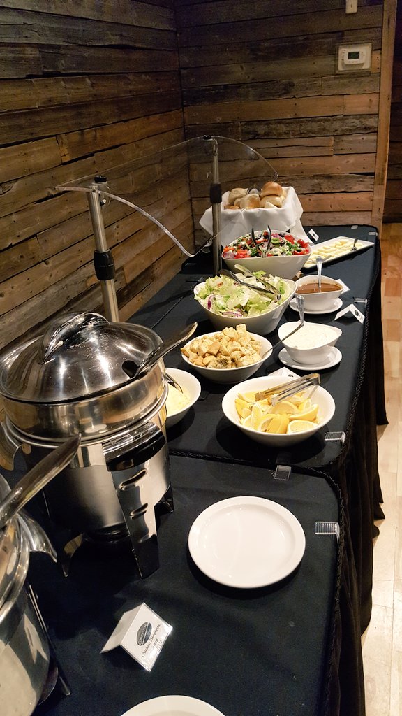 House made soup &amp; salad on the lunch menu today for the #conference! #yycbusiness
