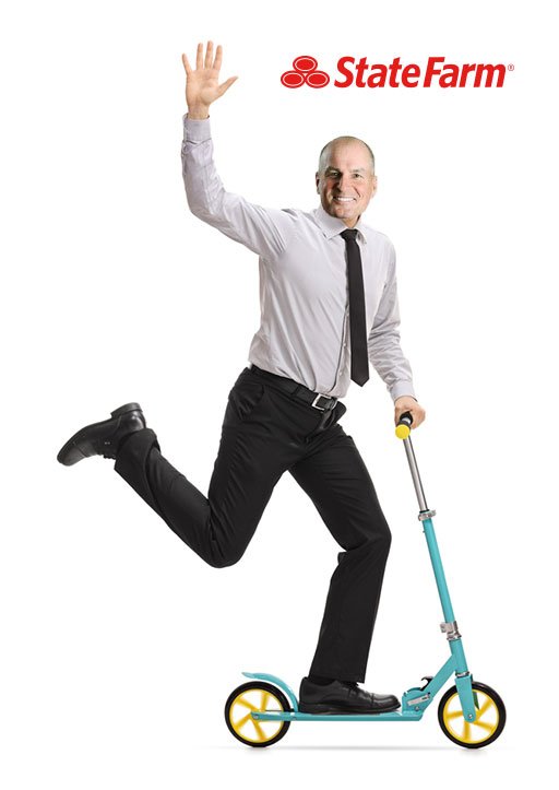JayBilas's tweet photo. The @StateFarm #RightCombination? #UCLAatUofA. The wrong combo? A 6’8 spectacular athlete on a scooter. #ad #TallGuyProblems #GrowingPains https://t.co/QlwhYGQUTb