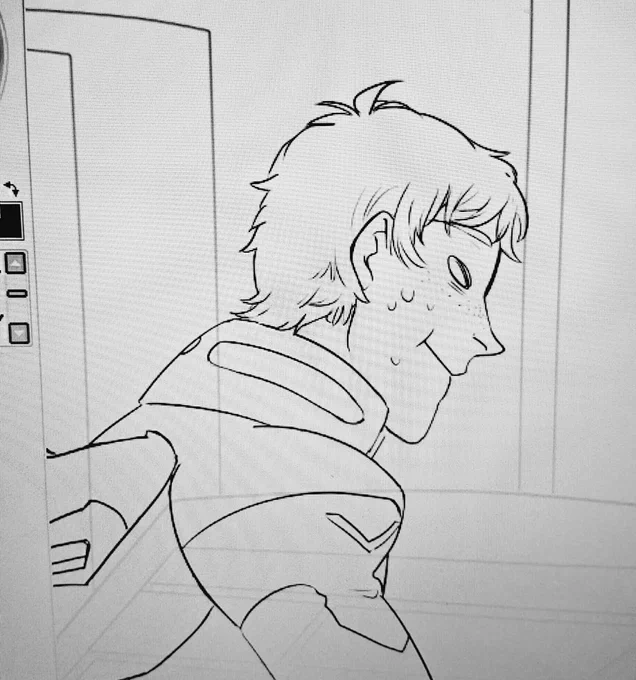 Sometimes I can't tell if I like drawing little comics or not, but this is my favorite panel so far. #voltron #lance 