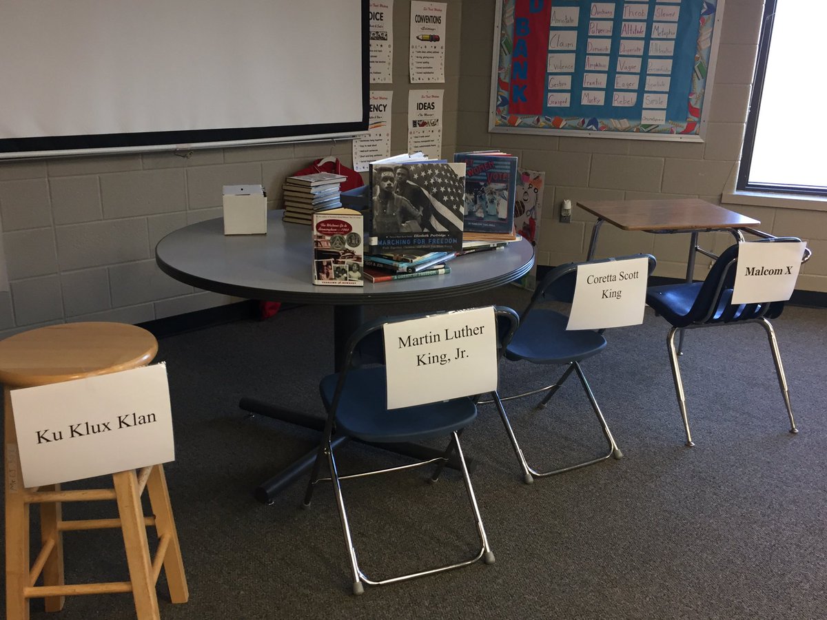 heart4youth's tweet image. Preparing for our Civil Rights Wax Museum tomorrow. #InquiryProject