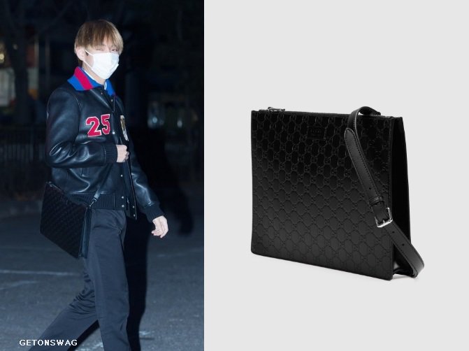 taehyung v gucci bag