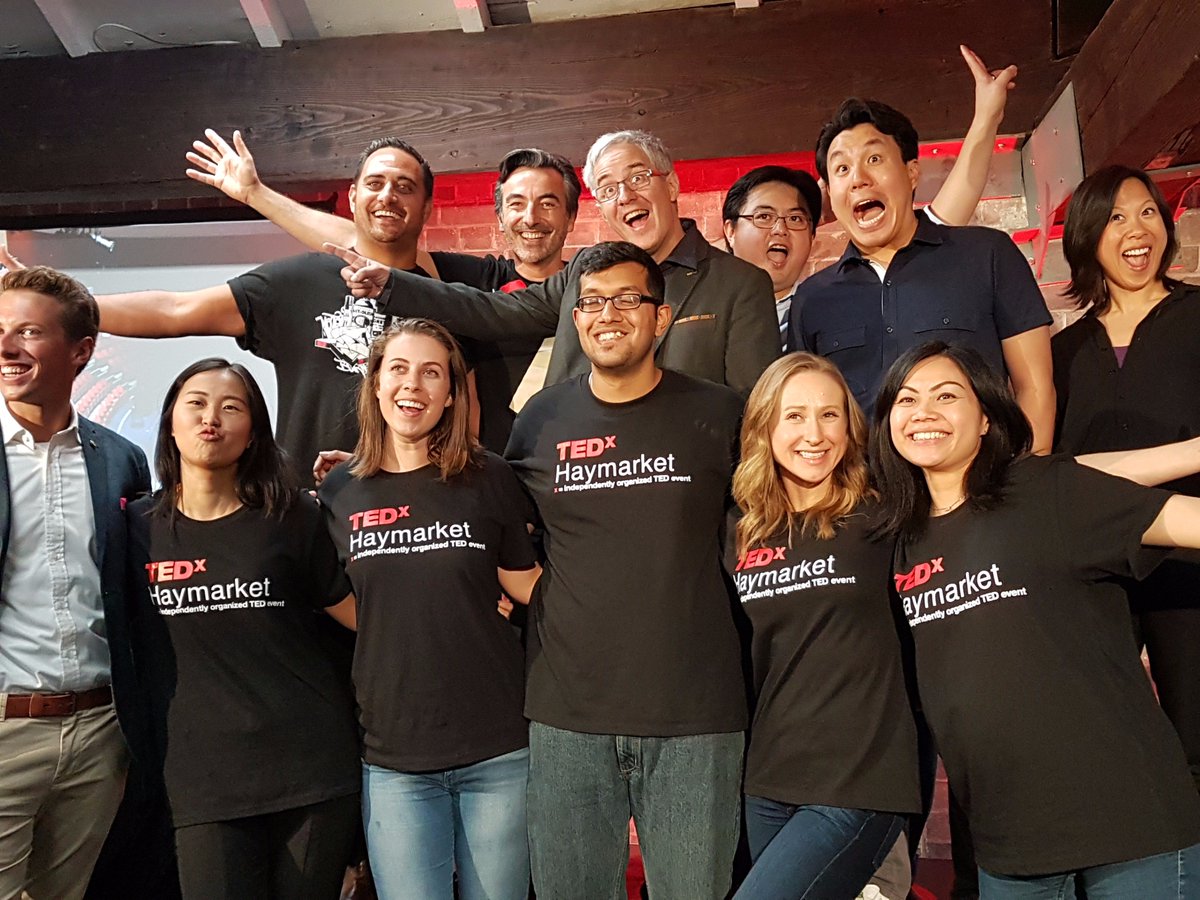 HaymarketHQ's tweet photo. What a night @TEDxHaymarket Proud to have hosted the inaugural event with awesome speakers #courage #think #act #evolve https://t.co/gPGOw2jAQW
