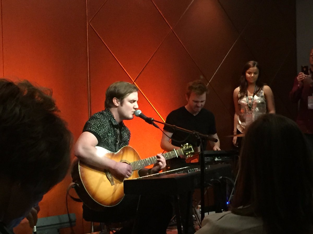 Fletch_Brown's tweet photo. Sittin' at @SonyNashville, listening to @SethEnnis, sippin' on #ginandjuice. #wokeupinnashville #anditwas #CRS2017 https://t.co/pXxBplKWf5