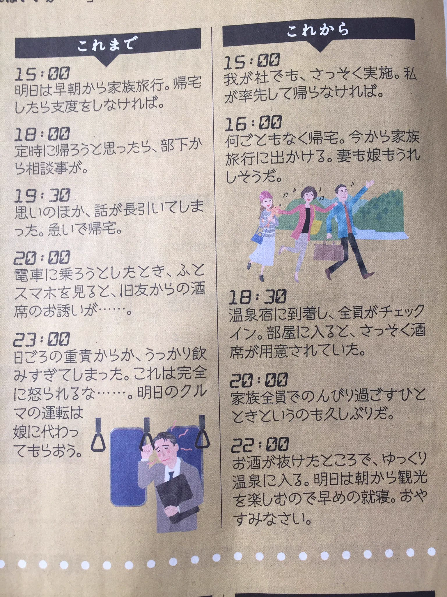 プレミアムフライデーの理想像が超絶現実逃避すぎるｗどんな夢物語だよこれwww