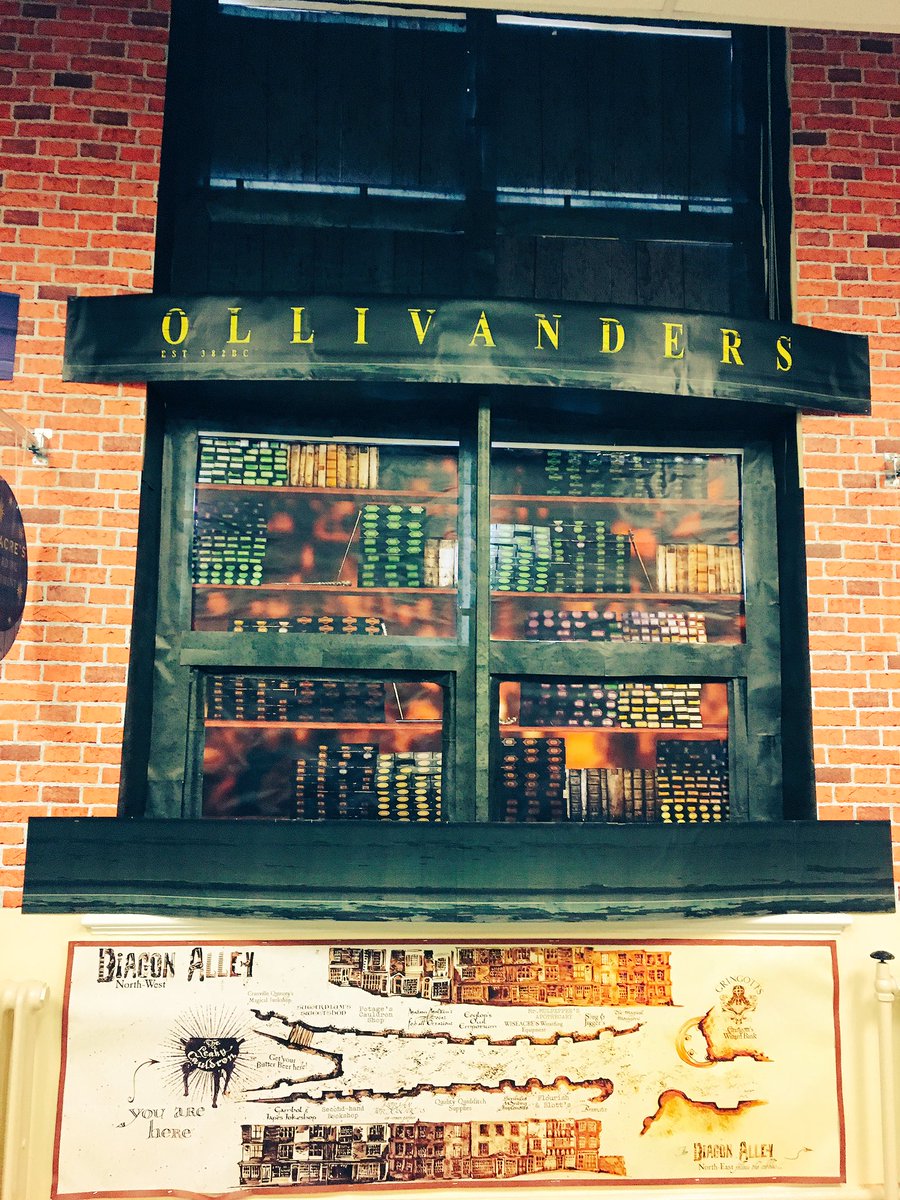 MrHolmesHT's tweet photo. All the shops are open at Diagon Alley in Y5 @RosehillJuniors for when the children return Monday @PotterheadPosts @jk_rowling #immersive https://t.co/hGbEem99yL