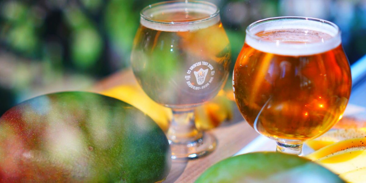 DuckFootBeer's tweet photo. Sweet & spicy. No we aren't describing your last partner. Our new Chile Mango IPA is out today for your enjoyment! #goduckurself #sdbeer https://t.co/MTsG01kXDQ