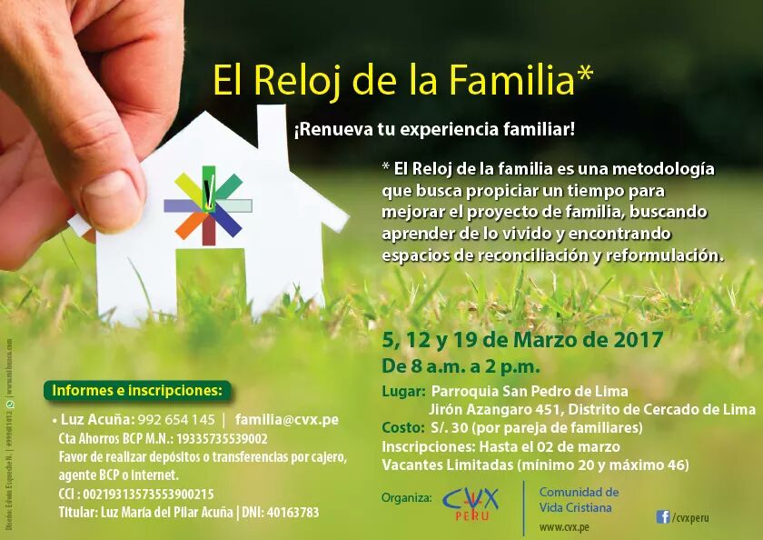cvxperu's tweet photo. No te pierdas #ElRelojDeLaFamilia en CVX SAN PEDRO https://t.co/S9UAwOjoRp