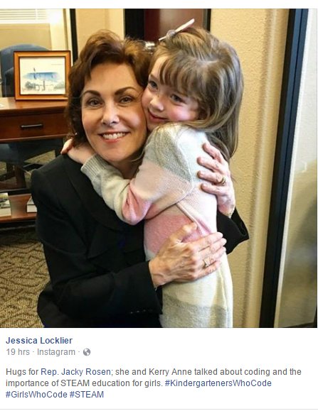 Image result for jacky Rosen + Jessica Locklear