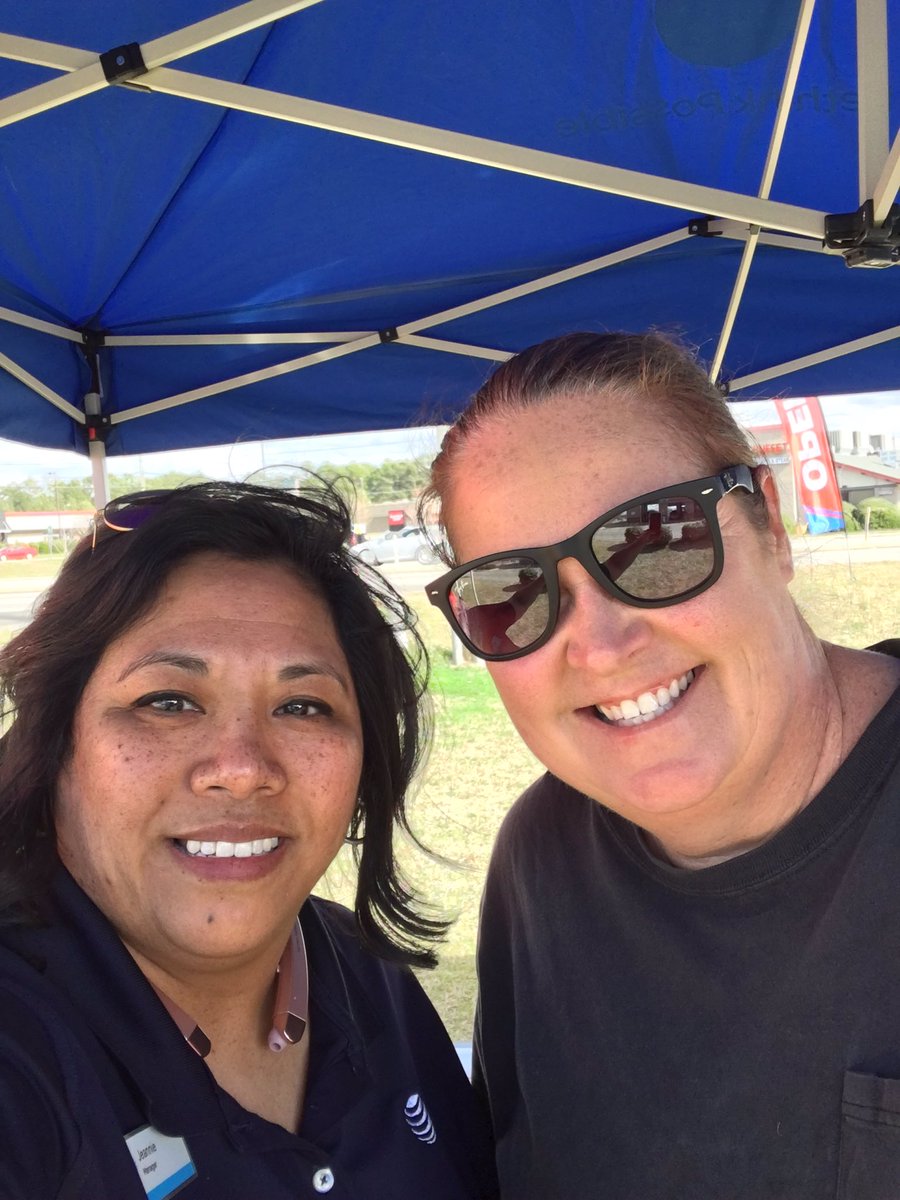 Terri was getting her oil changed today and also got her son a new line with us! AT&amp;T goes where ever you are! Growing biz relationships!