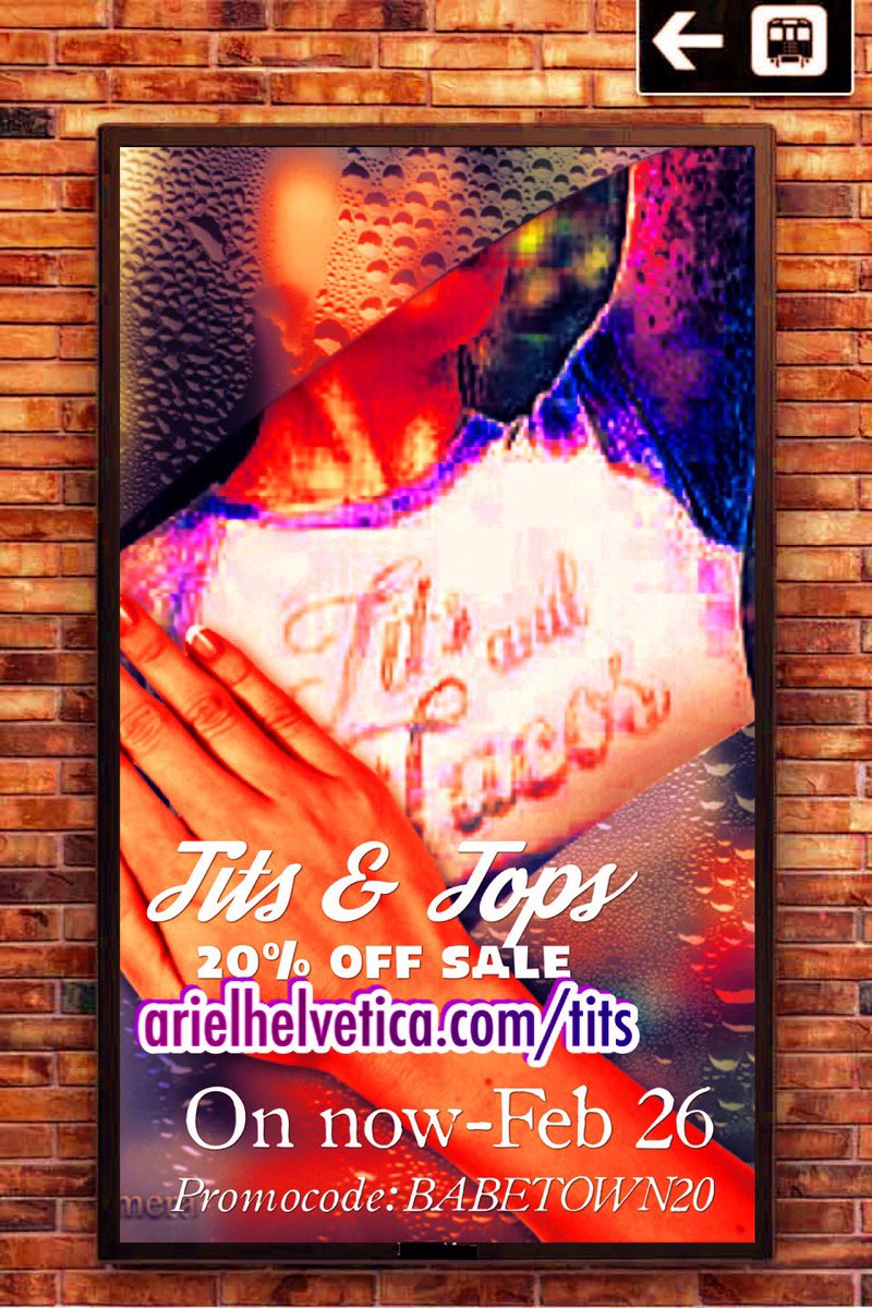 abortmag's tweet photo. @Ariel_Helvetica 's clothing line #TitsAndTops is having a short sale. Get it on it while you can. https://t.co/1eKb9sbbZ4