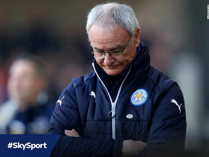 SkySport's tweet photo. #UltimOra: Leicester esonerato Ranieri #SkySport https://t.co/mEFiZ0AsXT