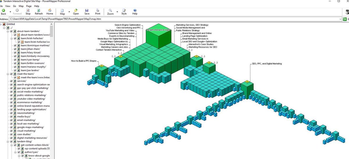 Playing with <a href="/powermapper/">PowerMapper Software</a> thanks to <a href="/RyanJones/">Ryan Jones</a> #sem @TandemTweets #pubcon