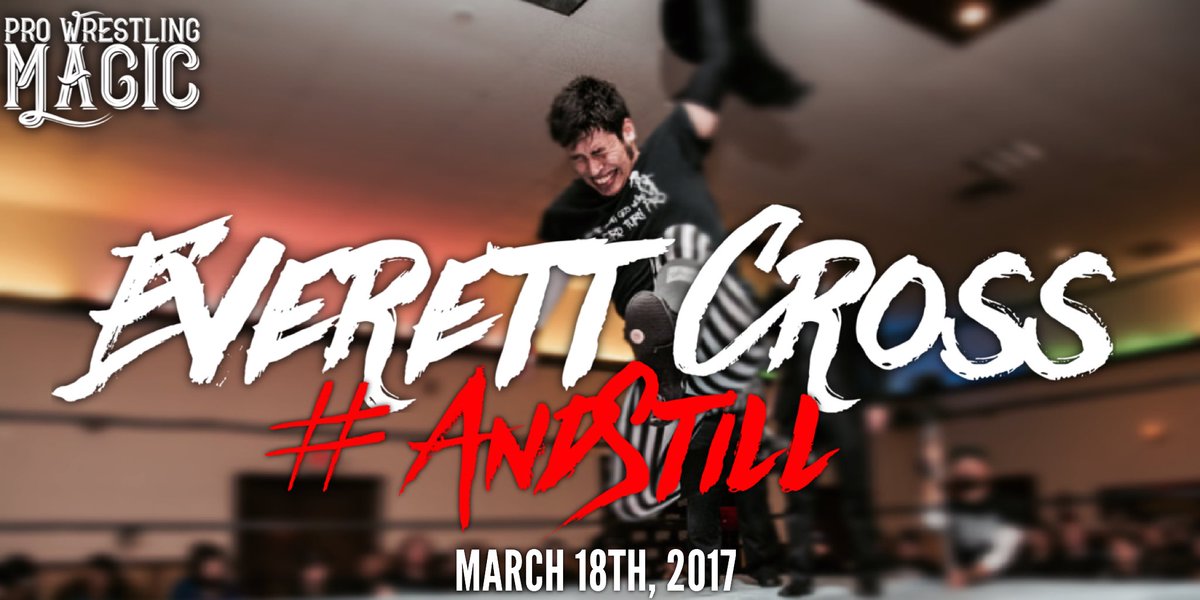 WrestlingMagic's tweet photo. Everett Cross successfully defended his Dark Arts Championship against Danger Jameson at #PWMEvenNow.
He puts it on the line again on 3/18! https://t.co/GxVmShq6tf