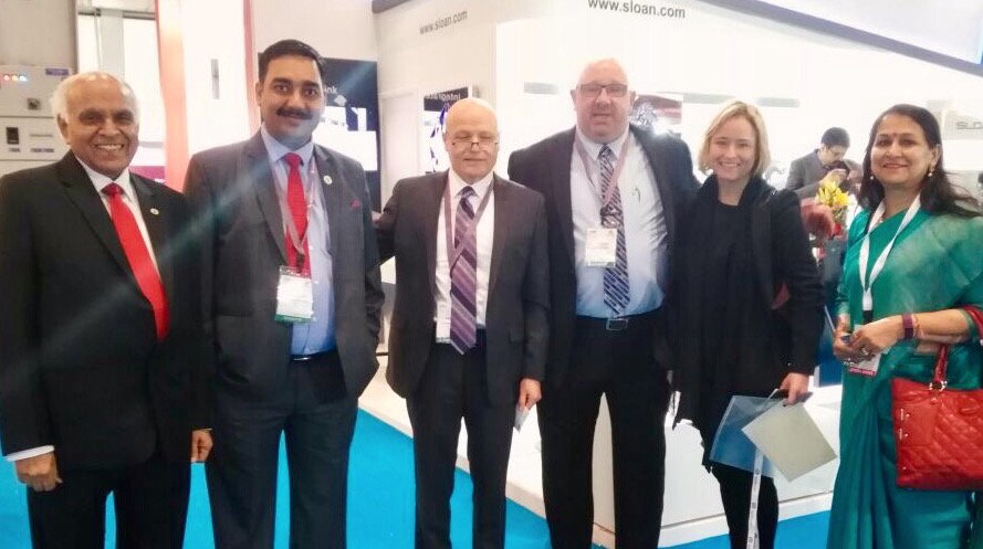 IAPMO's tweet photo. Megan Lehtonen &amp; Neeta Sharma w/Prem C Jain, IGBC Chmn; Anup Kumar Tripathi, Ted Garcia, &amp; Andrew Warnes, during #ISHIndia2017 @Sloan_Valve https://t.co/3CemWMjp5d