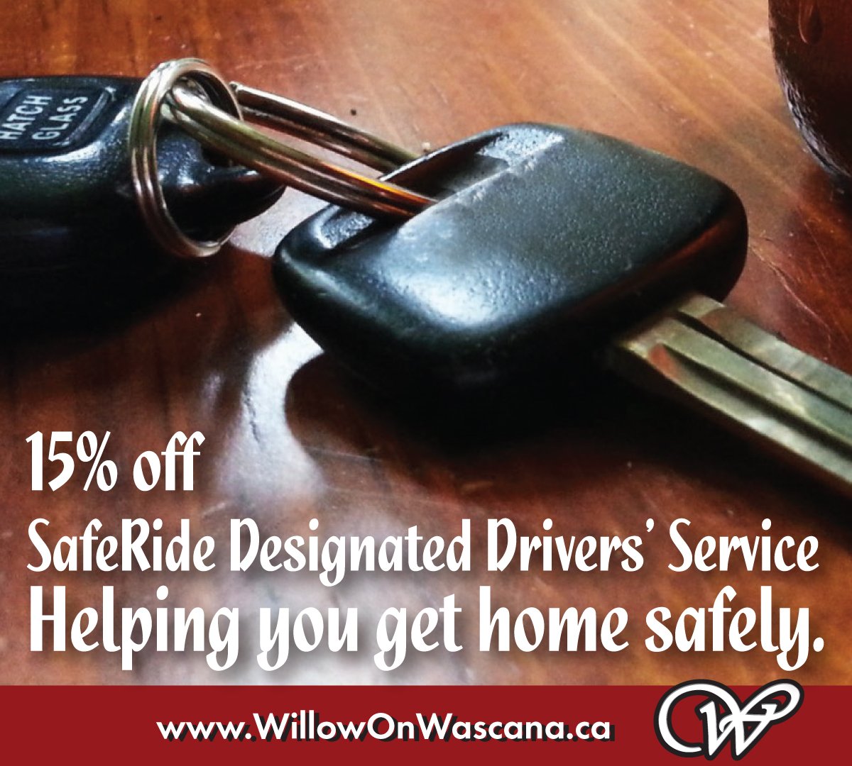 Get home safely from anywhere in Regina all year. Not just from the Willow on Wascana. Ask us for details! #GetHomeSafely #YQR <a href="/Zero8DD/">Zero 8 DD</a>