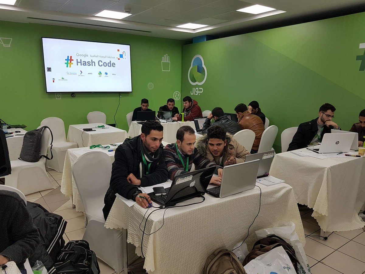 PalestineTM's tweet photo. This great event has done by effort of great people .. #PalestineTM #GDGNablus #hashcode2017 https://t.co/MCfyQarpth