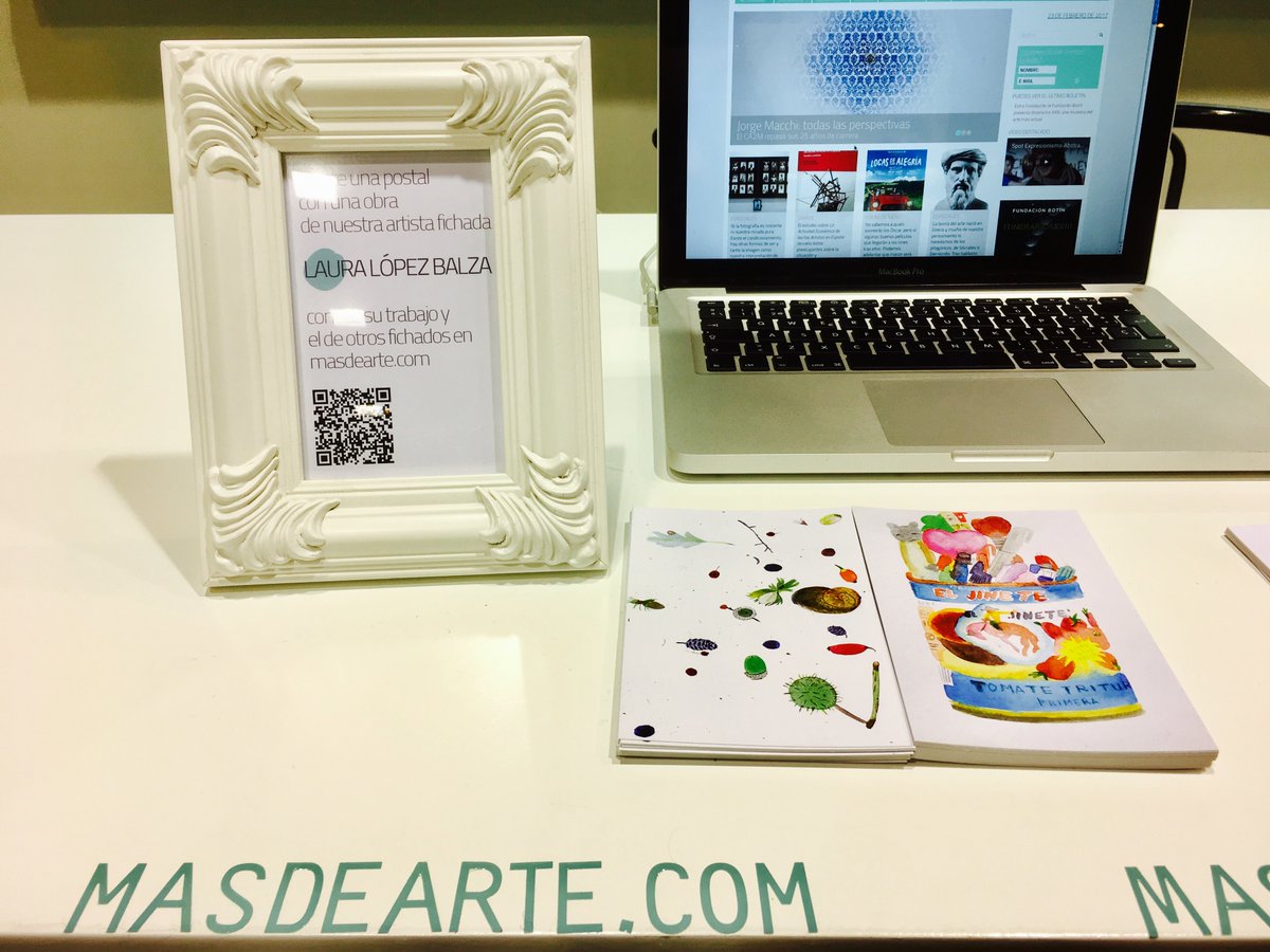 masdearte's tweet photo. Pasad sin llamar por nuestro mostrador en @FeriaArco (9H16). Os regalamos un trocito de Laura López Balza https://t.co/5n2N9SBXQY https://t.co/rtZz20lP7W