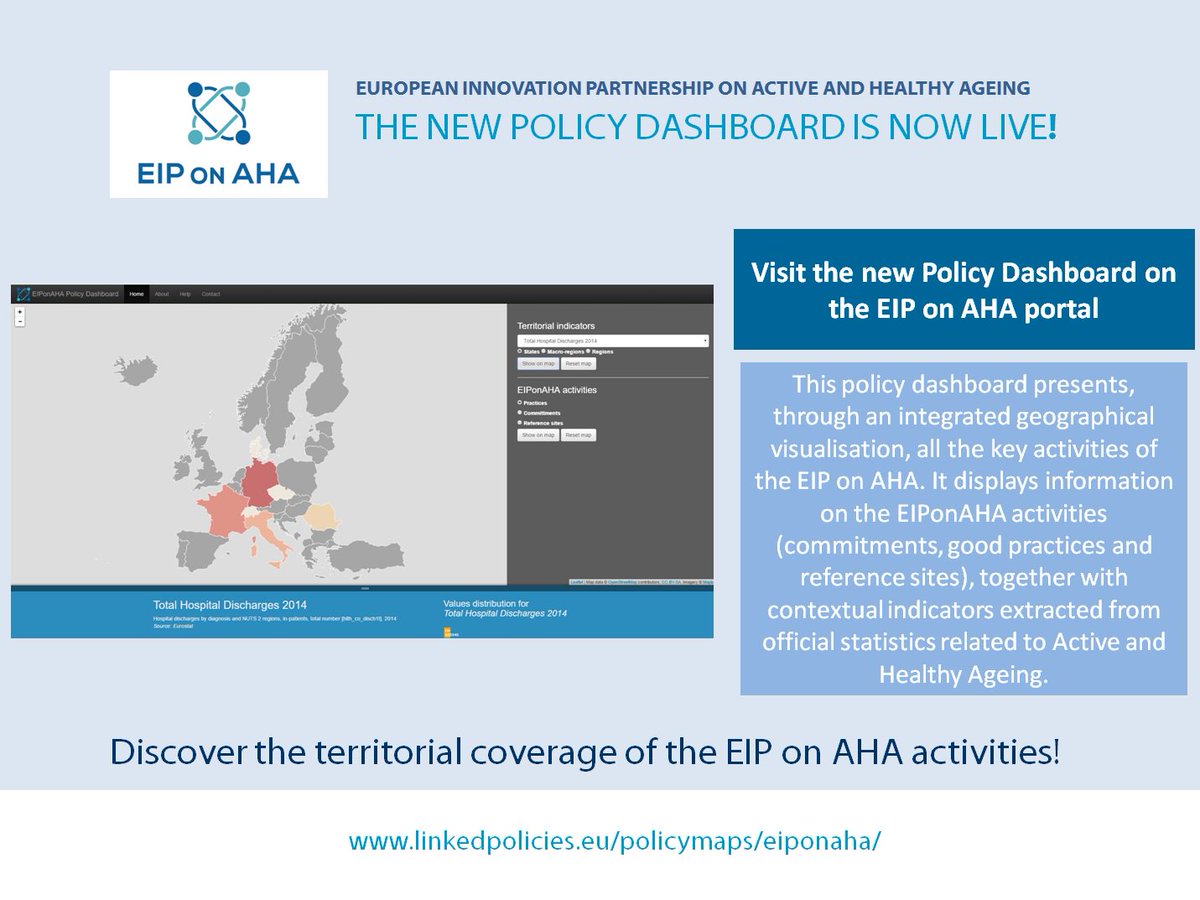 PKardas's tweet photo. Come and see the new Policy Dashboard on the 
@EIP_AHA portal: https://t.co/4cJUaj3PEV #innovation https://t.co/xEjEYEWqKh