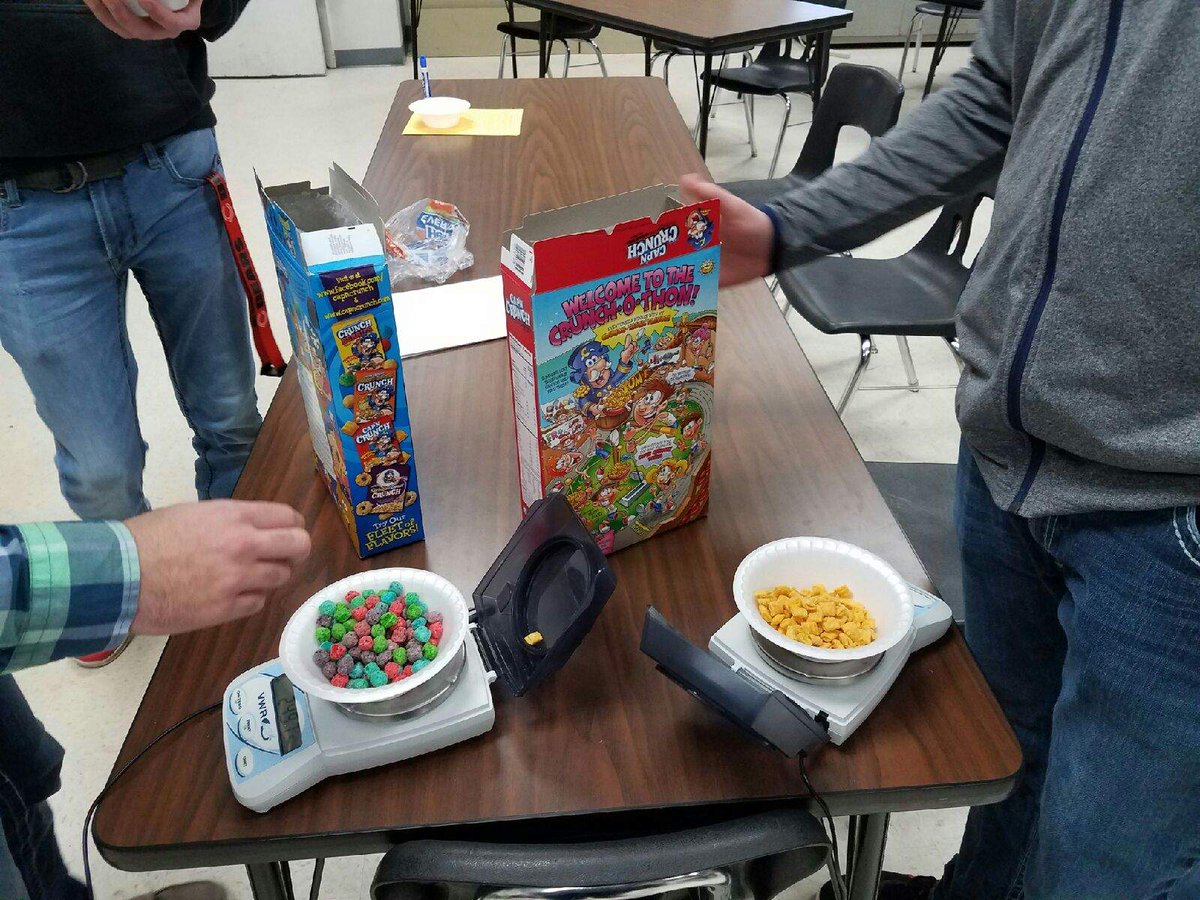 garybruns1's tweet photo. making a ration for class using Capt Crunch and Berrys #LearnAndEat  Ag class is just so darn cool! #Learningtodo https://t.co/UmrgdR0bSl