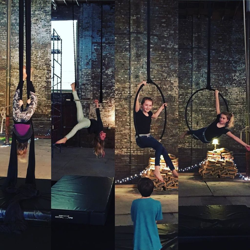 TeamTonry's tweet photo. What we do instead of gym class! @flycircusspace thanks for such an amazing class. #teamtonry #carmentonry #coolki… https://t.co/SHZvJrNsB0