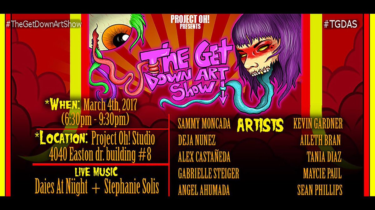March 4th check out our show brought by <a href="/ItsNevikG/">KgTheOctopus🐙</a> live music and not alive art
projectoh.com/event/get-down…
#bako #art #TGDAS thegetdownartshow